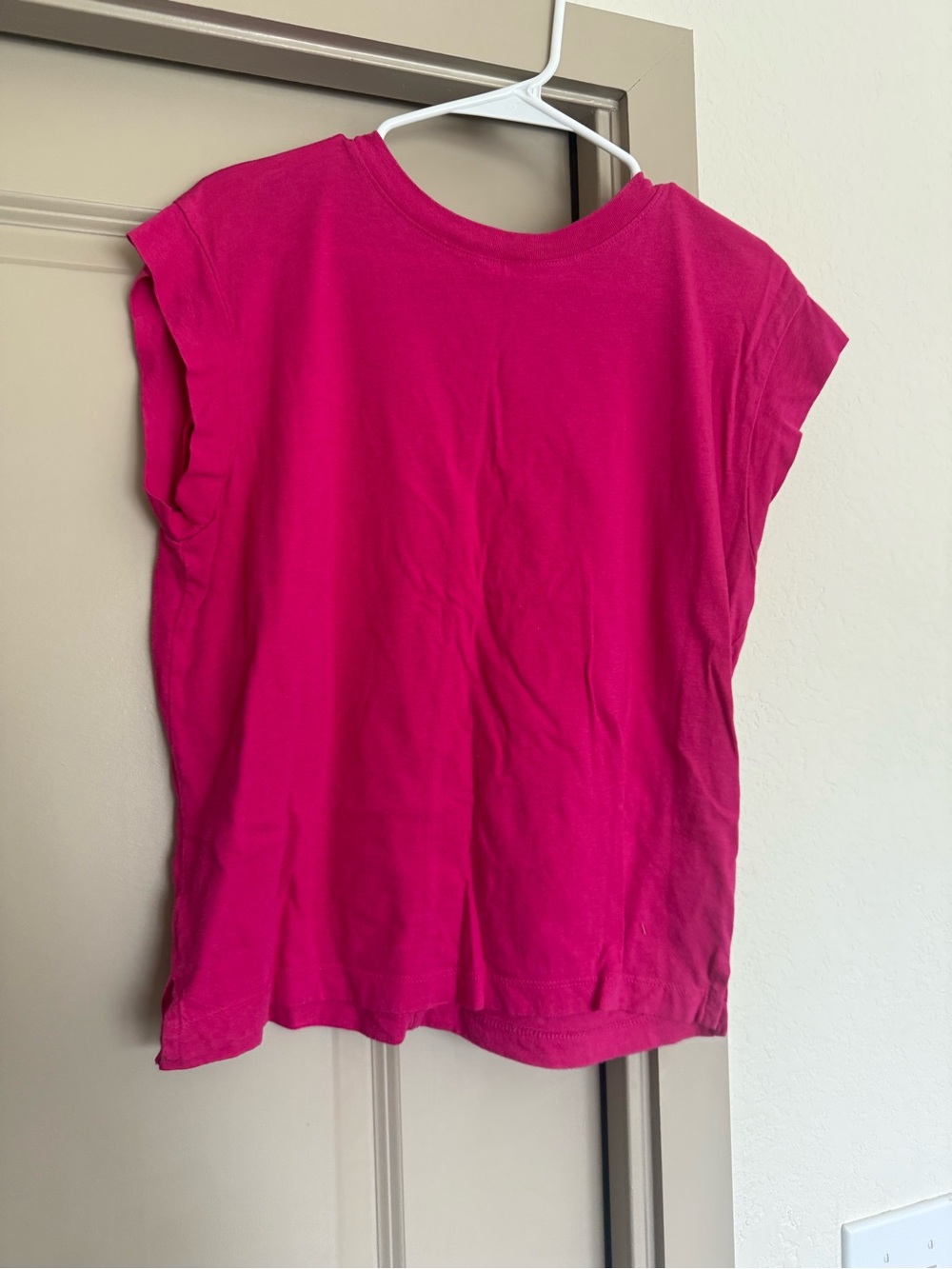a new day Bright Pink Cap Sleeve Tank Top